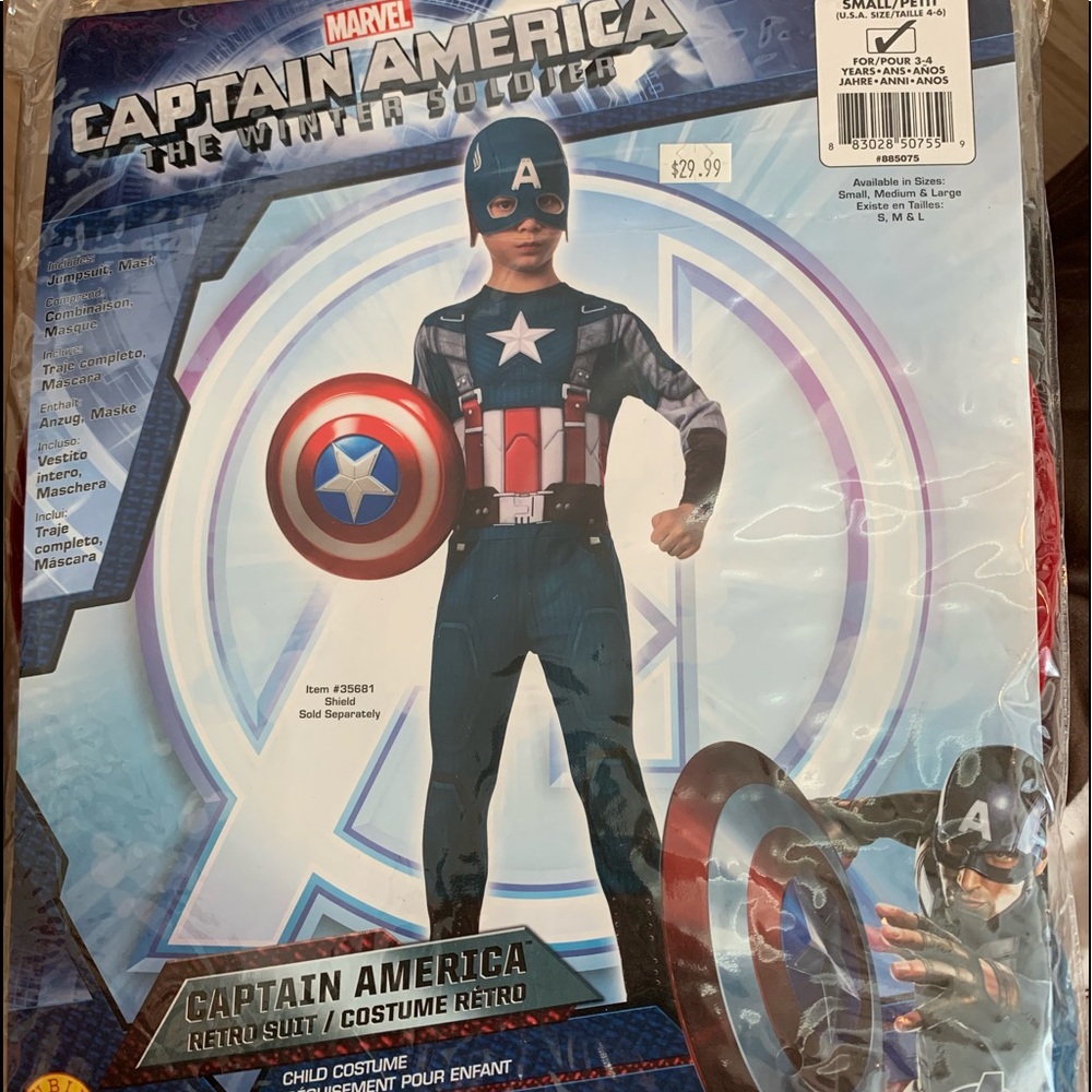 Captain America Boy Costume